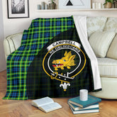Campbell of Breadalbane Ancient Tartan Crest Blanket Wave Style